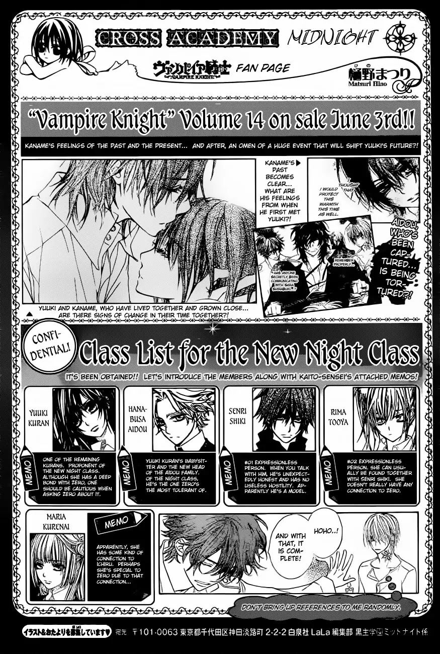 Vampire Knight Chapter 71 page 32 - Chapter 71 : The New Night Classroom