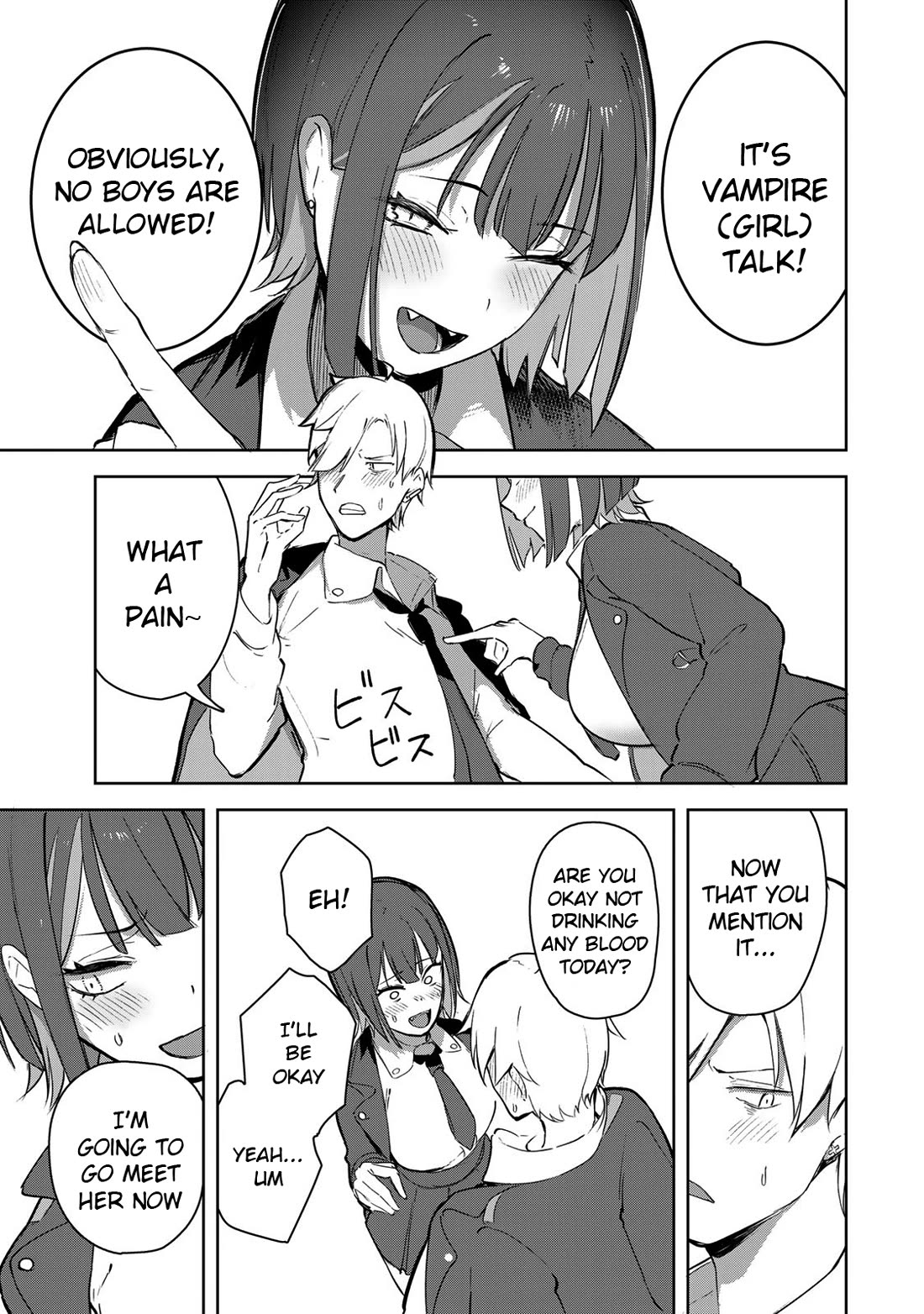 Vampire-san Wants Her (Man's) Blood Taken Chapter 4 page 5 - Chapter 4: ChiToRase