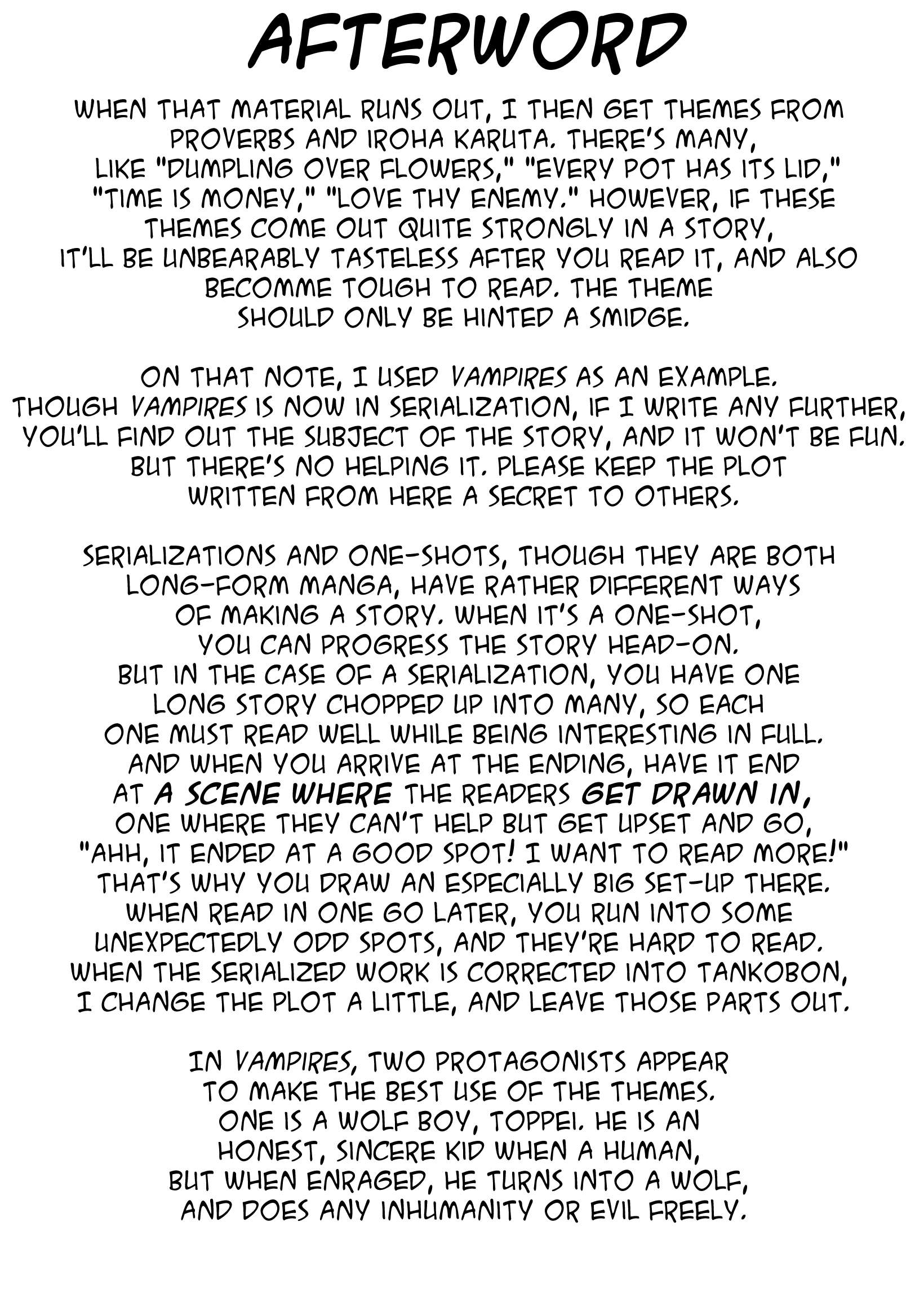 Vampires Chapter 29.1 page 3 - Chapter 29.1: In Lieu of an Afterword