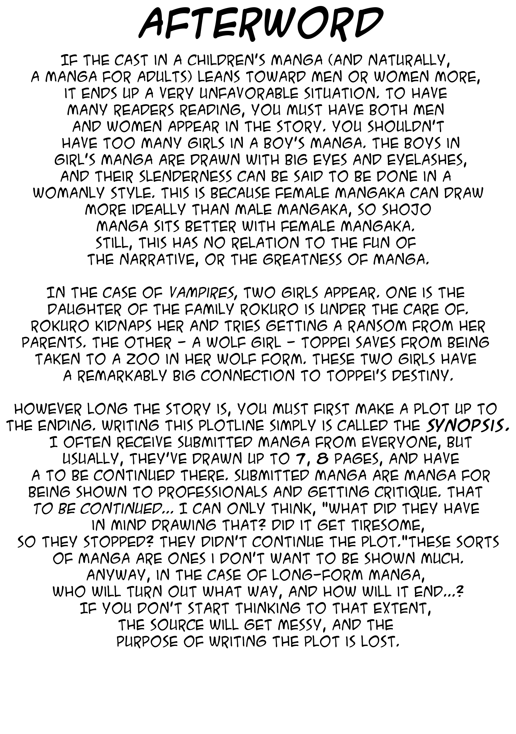 Vampires Chapter 29.1 page 5 - Chapter 29.1: In Lieu of an Afterword