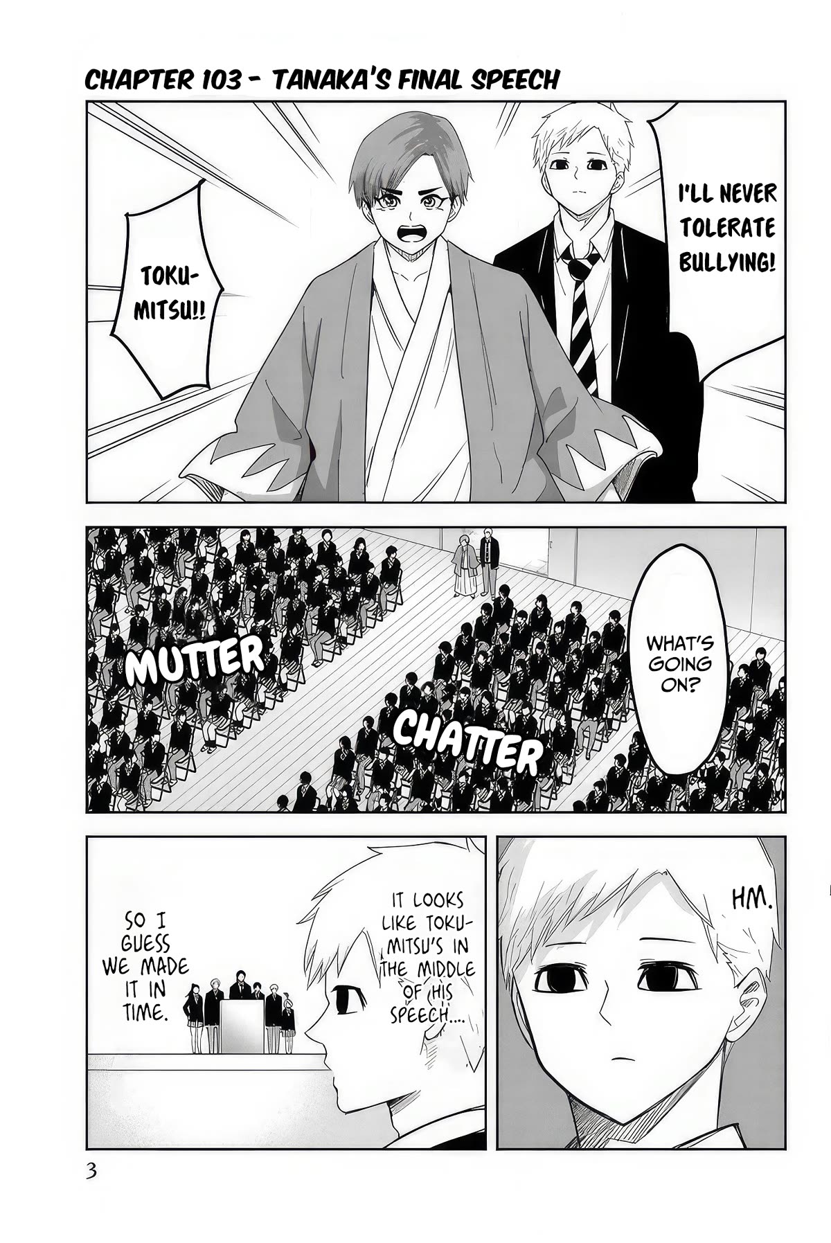 Venus Puts Fur on Me. Chapter 103 page 4 - Chapter 103: Tanaka's Final Speech