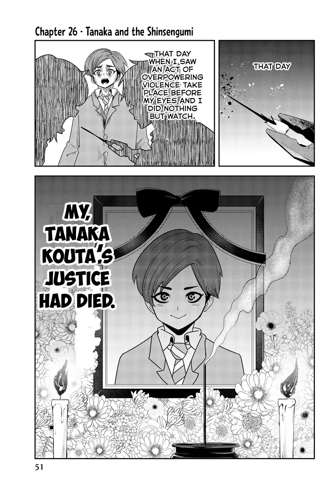 Venus Puts Fur on Me. Chapter 26 page 1 - Chapter 26: Tanaka and the Shinsengumi