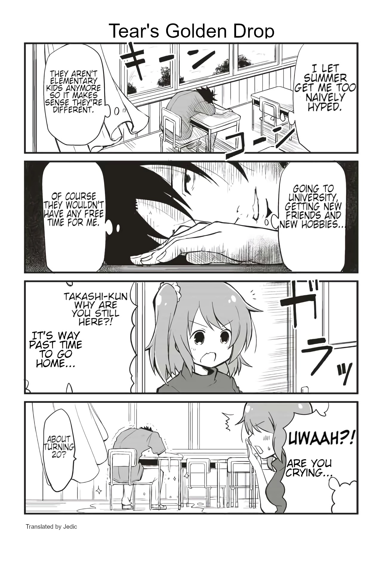 Veteran Shougakusei Takashi Chapter 118 page 1 - Chapter 118: Tear's Golden Drop