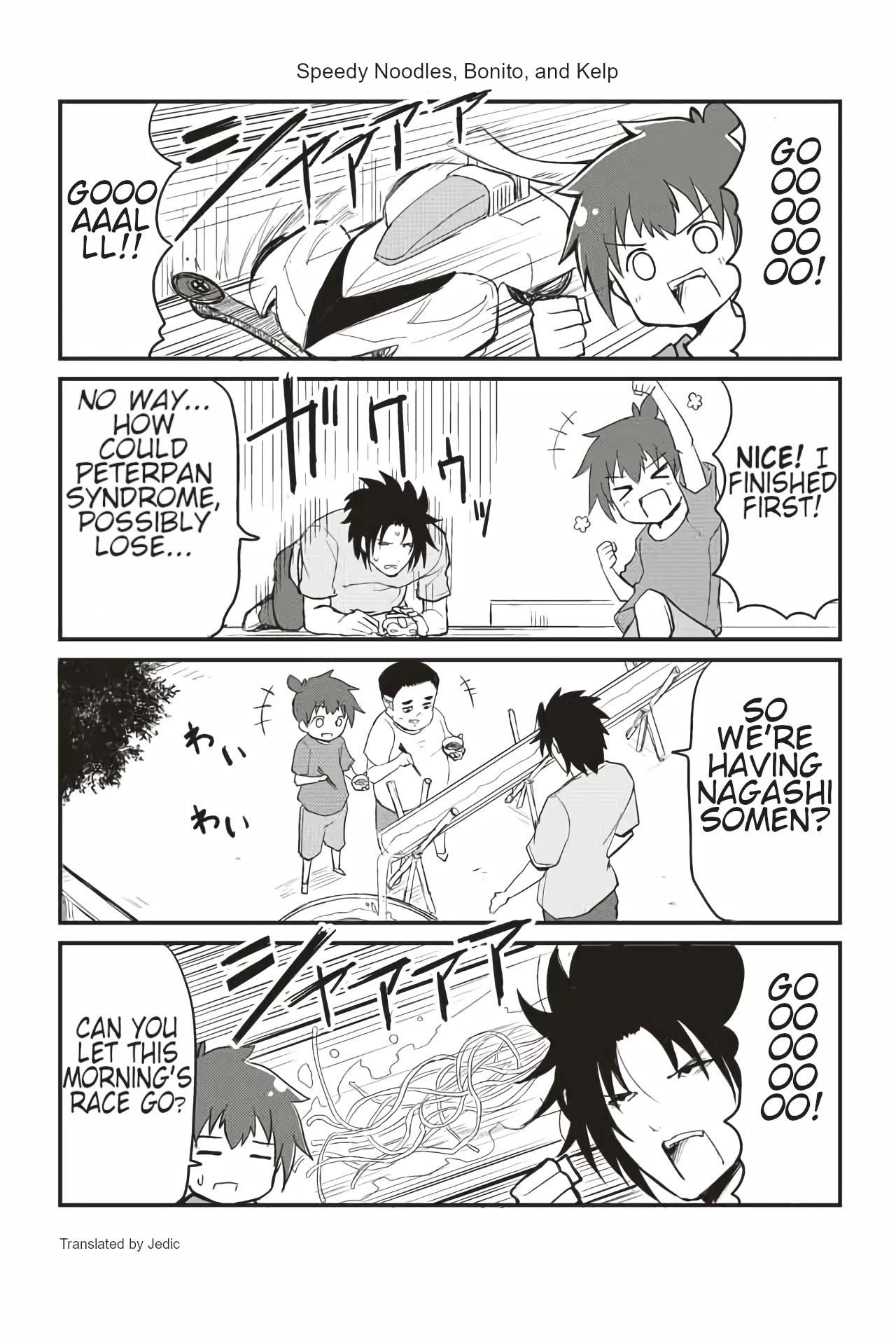 Veteran Shougakusei Takashi Chapter 133 page 1 - Chapter 133: Speedy Noodle, Bonito, and Kelp