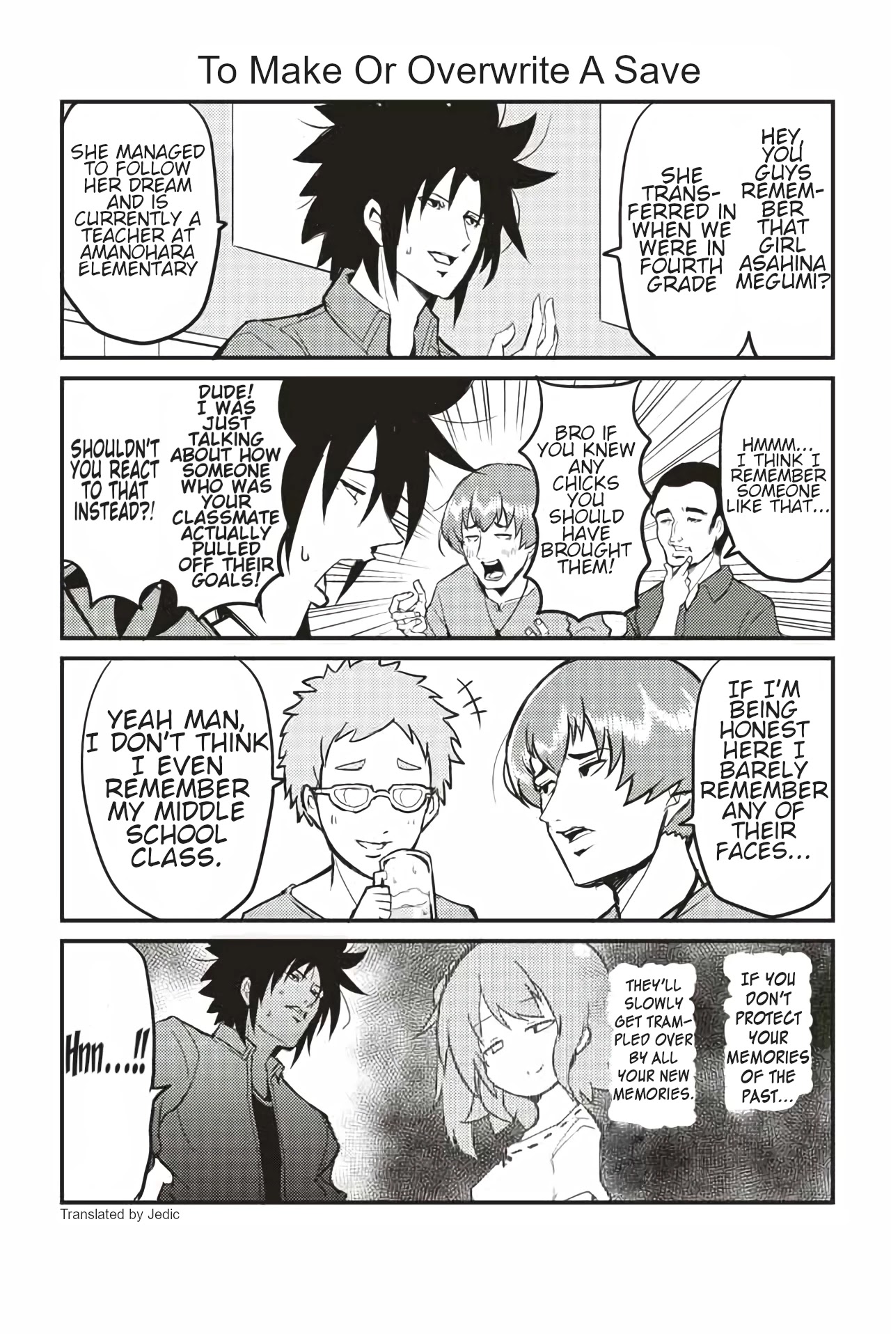 Veteran Shougakusei Takashi Chapter 221 page 1 - Chapter 221: To Make or Overwrite A Save