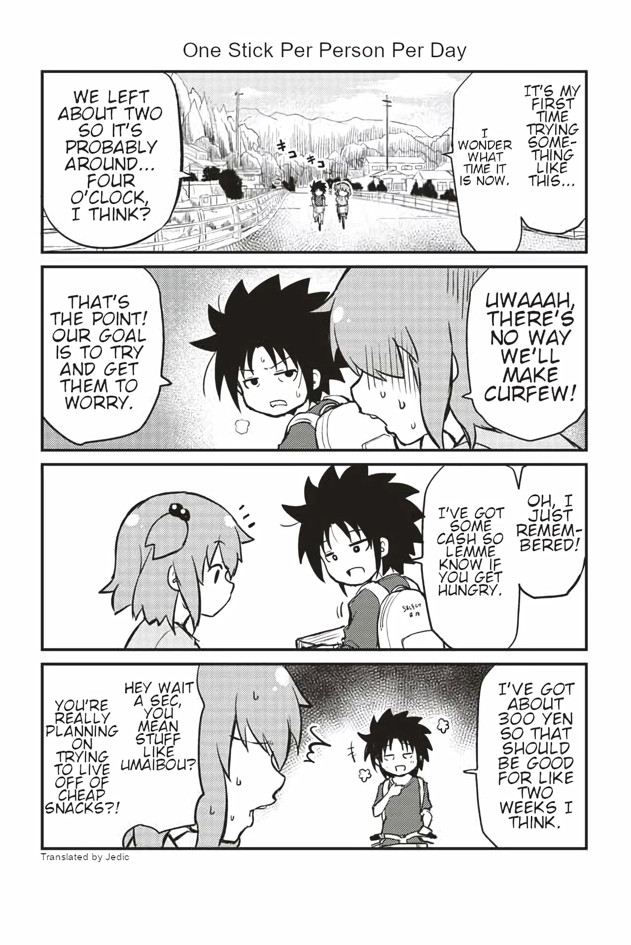 Veteran Shougakusei Takashi Chapter 262 page 1 - Chapter 262: One Stick per Person per Day