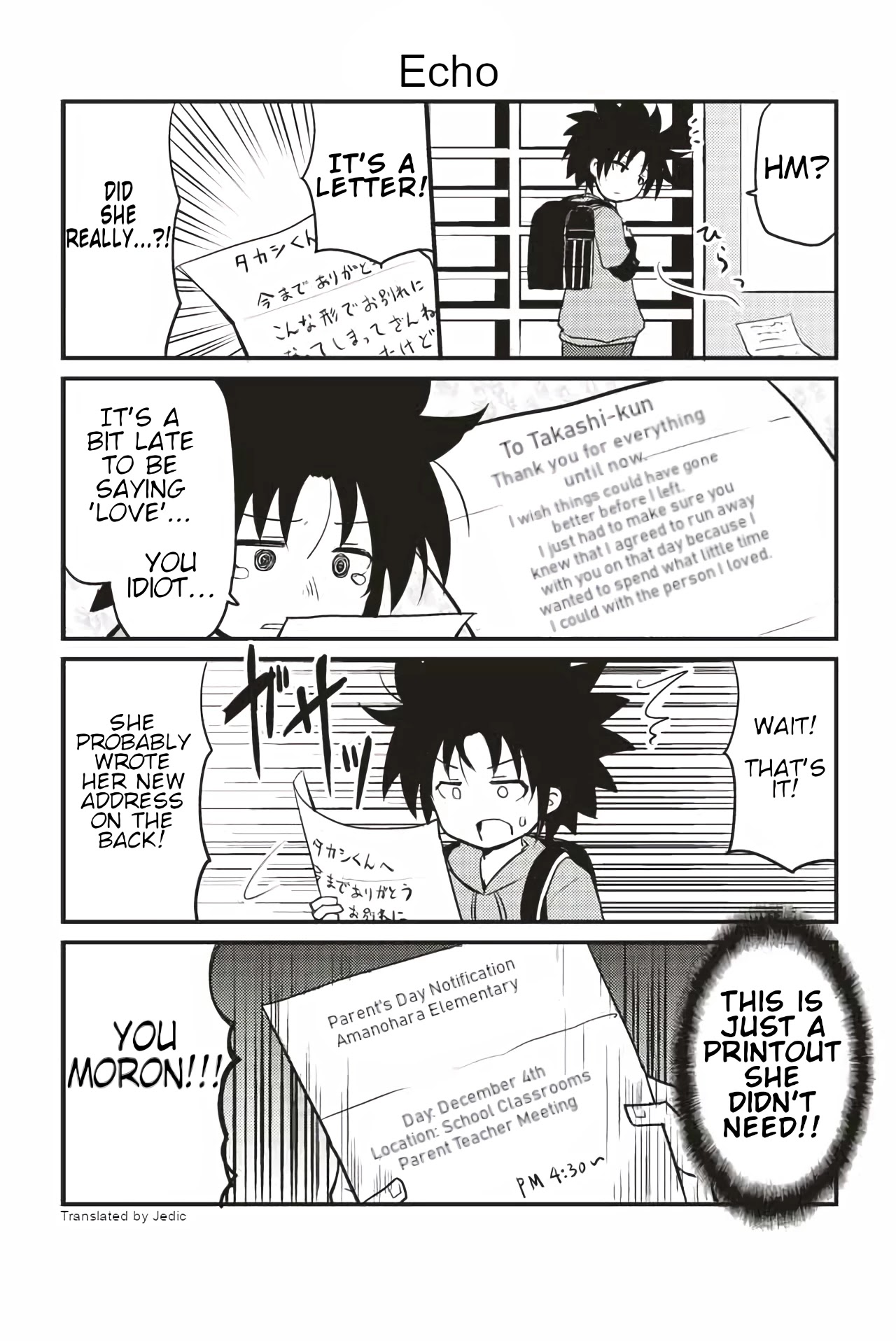 Veteran Shougakusei Takashi Chapter 267 page 1 - Chapter 267: Echo