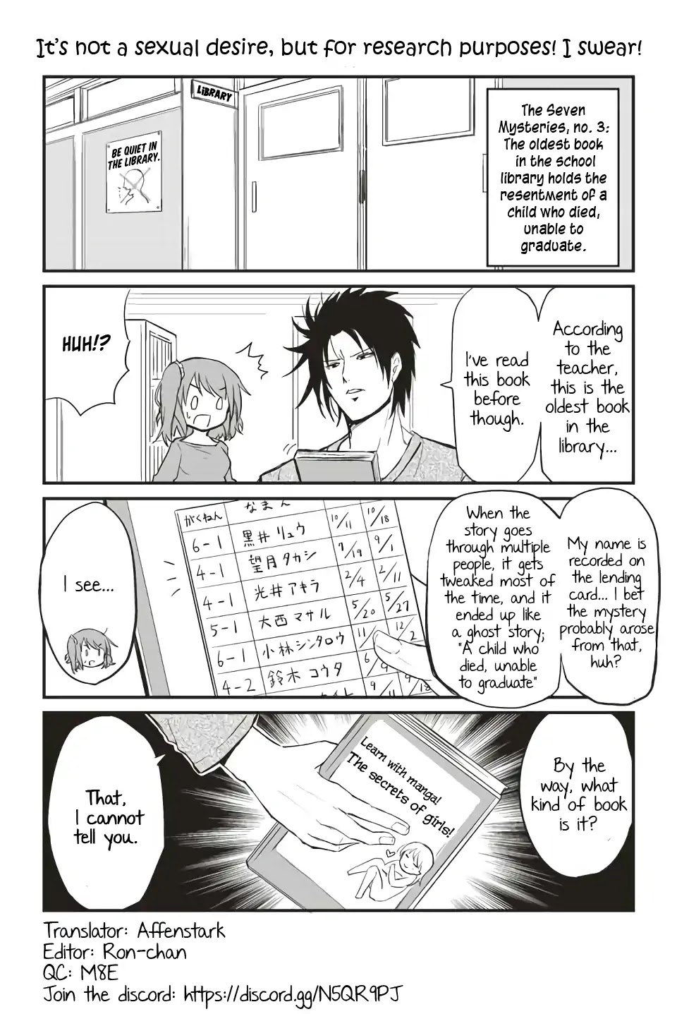 Veteran Shougakusei Takashi Chapter 62 page 1 - Chapter 62: It’s not a sexual desire, but for research purposes! I swear!