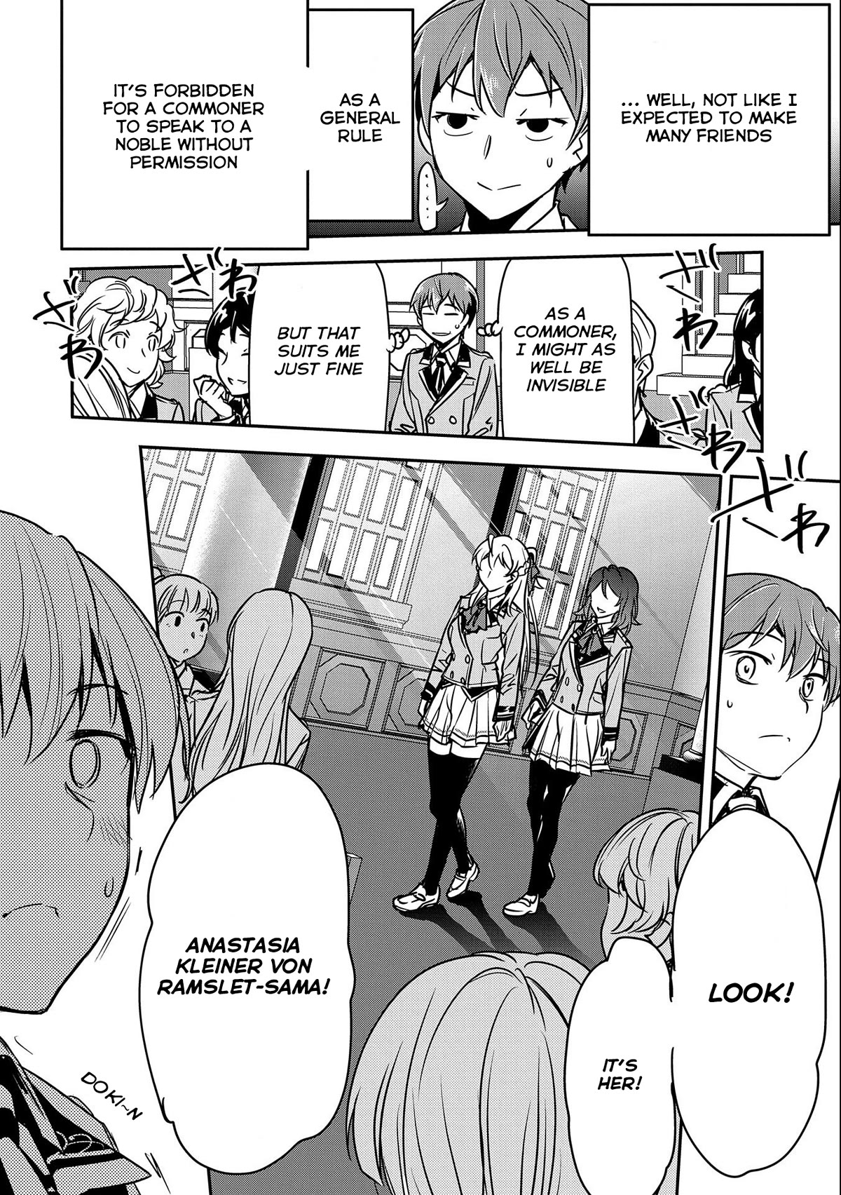 Villager A Wants to Save the Villainess no Matter What! Chapter 16 page 8 - Chapter 16: Starting High School