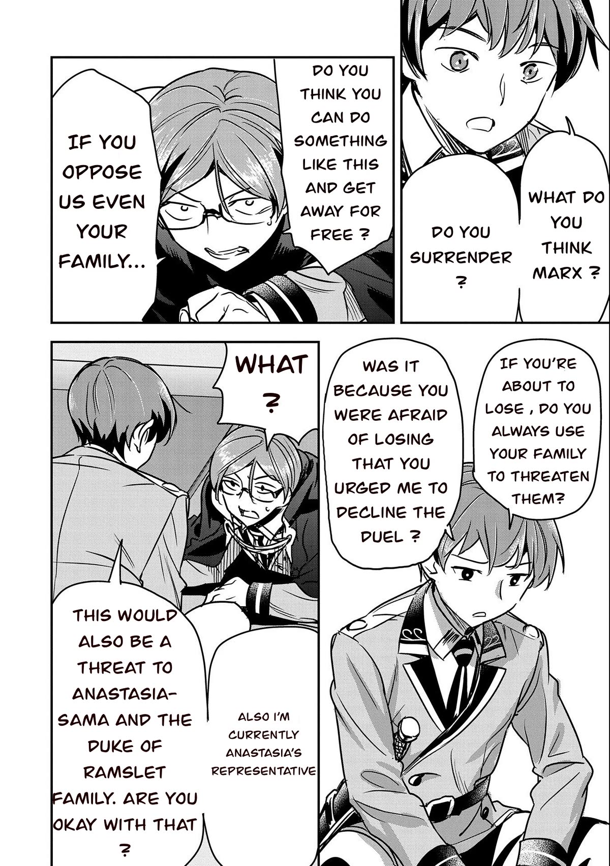 Villager A Wants to Save the Villainess no Matter What! Chapter 22 page 14 - Chapter 22: Allen is in a duel vs 5 opponent's