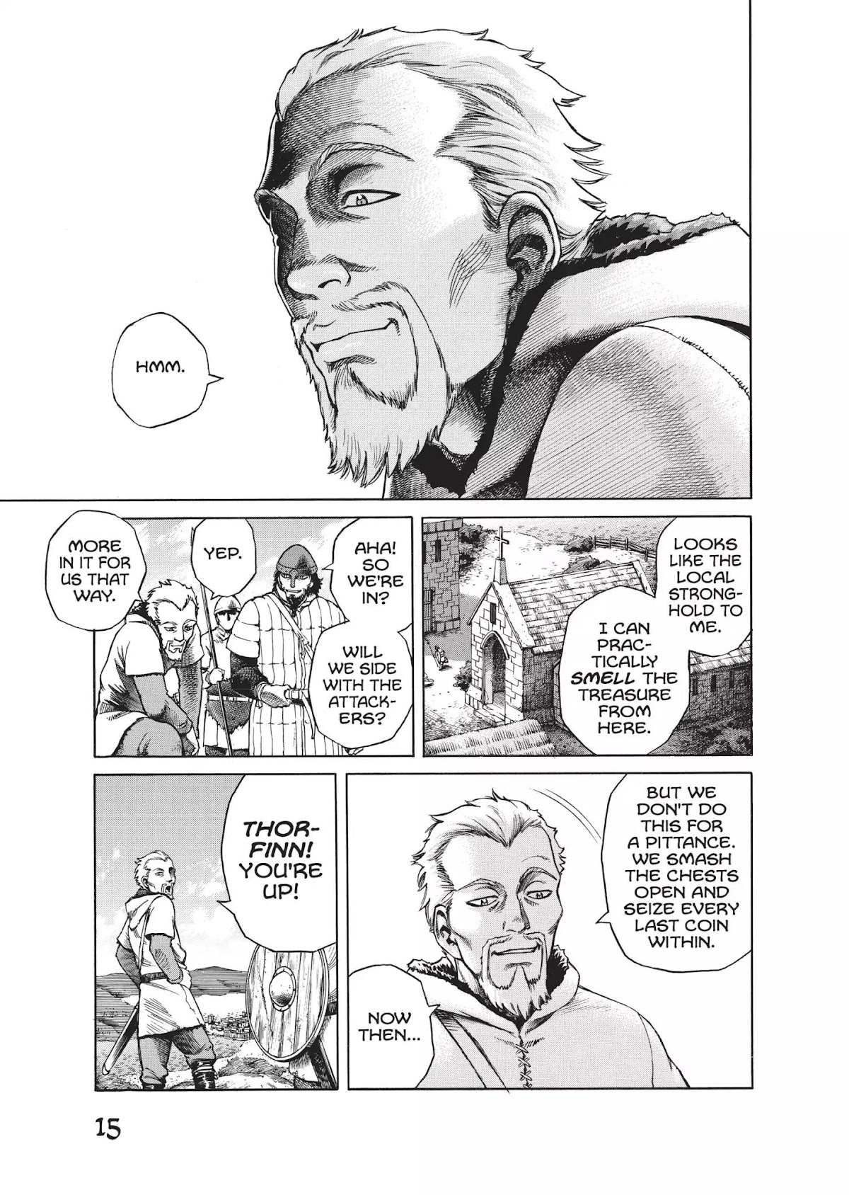 Vinland Saga manga, chapter 1, page 15 of 88