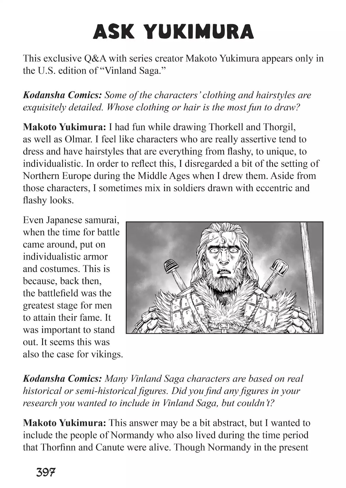 Vinland Saga Chapter 100.6 page 1 - Vol.7 Ask Yukimura