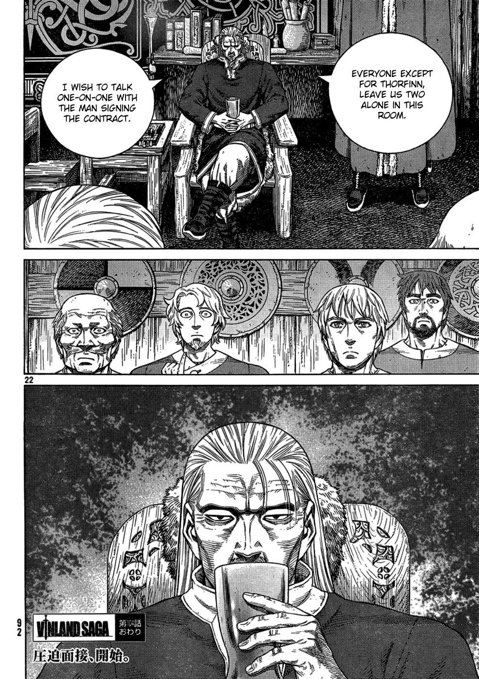 Vinland Saga Chapter 104 page 22 - Chapter 104 : The Fettered Tern (004)