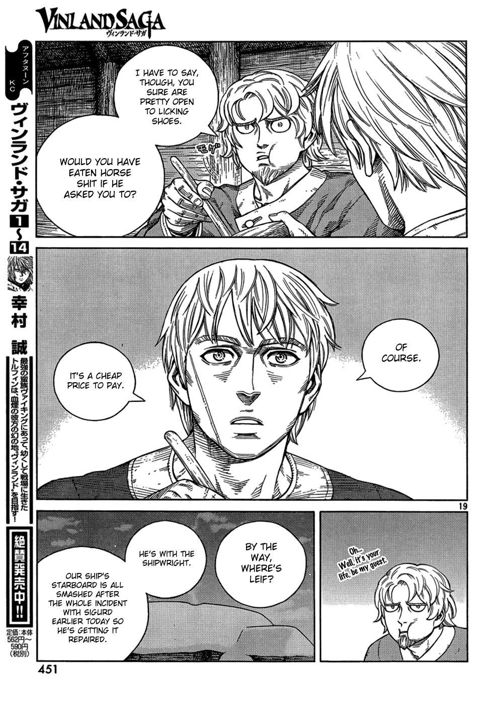 Vinland Saga Chapter 105 page 19 - Chapter 105 : The Fettered Tern (005)