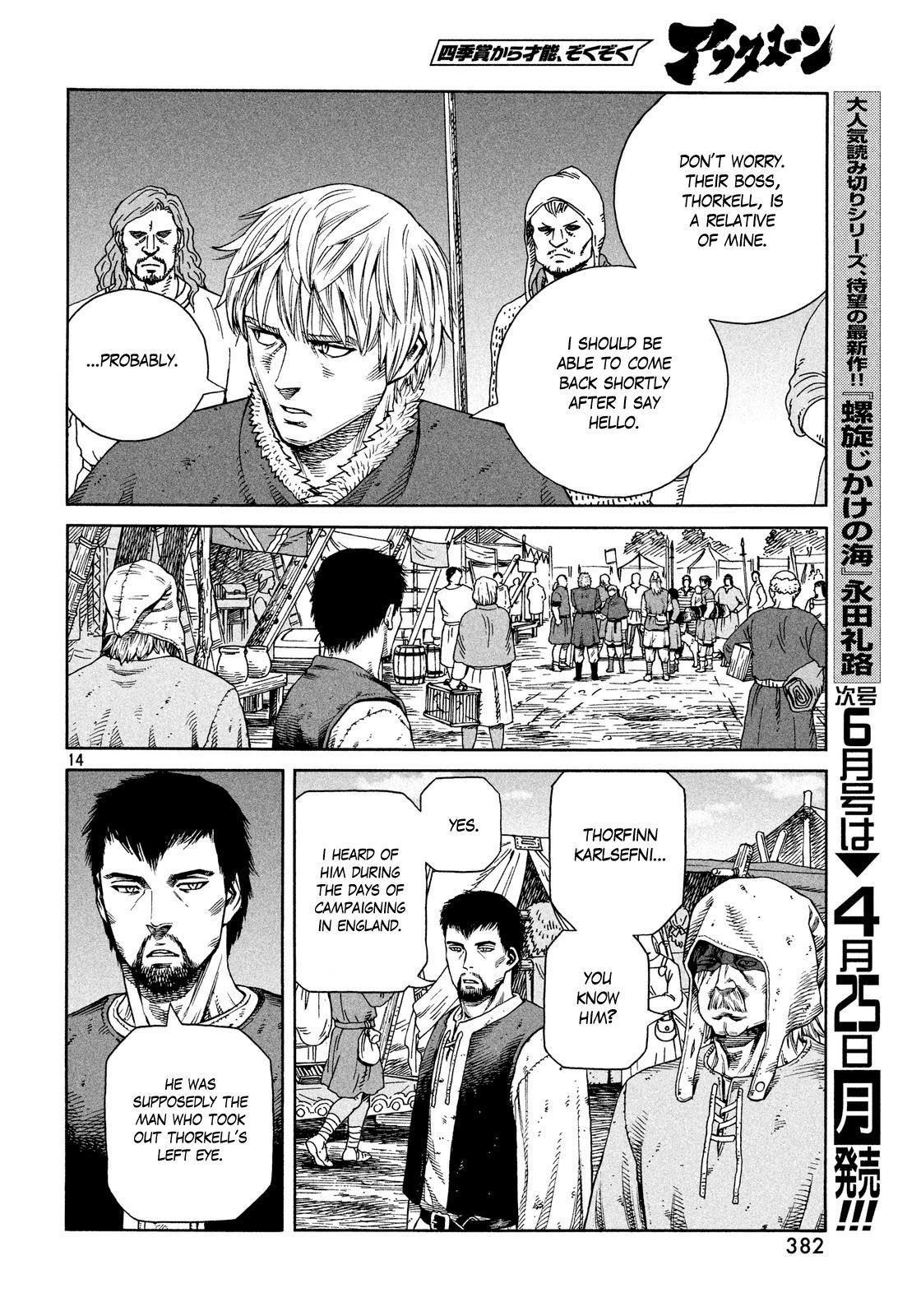 Vinland Saga manga, chapter 126, page 14 of 26