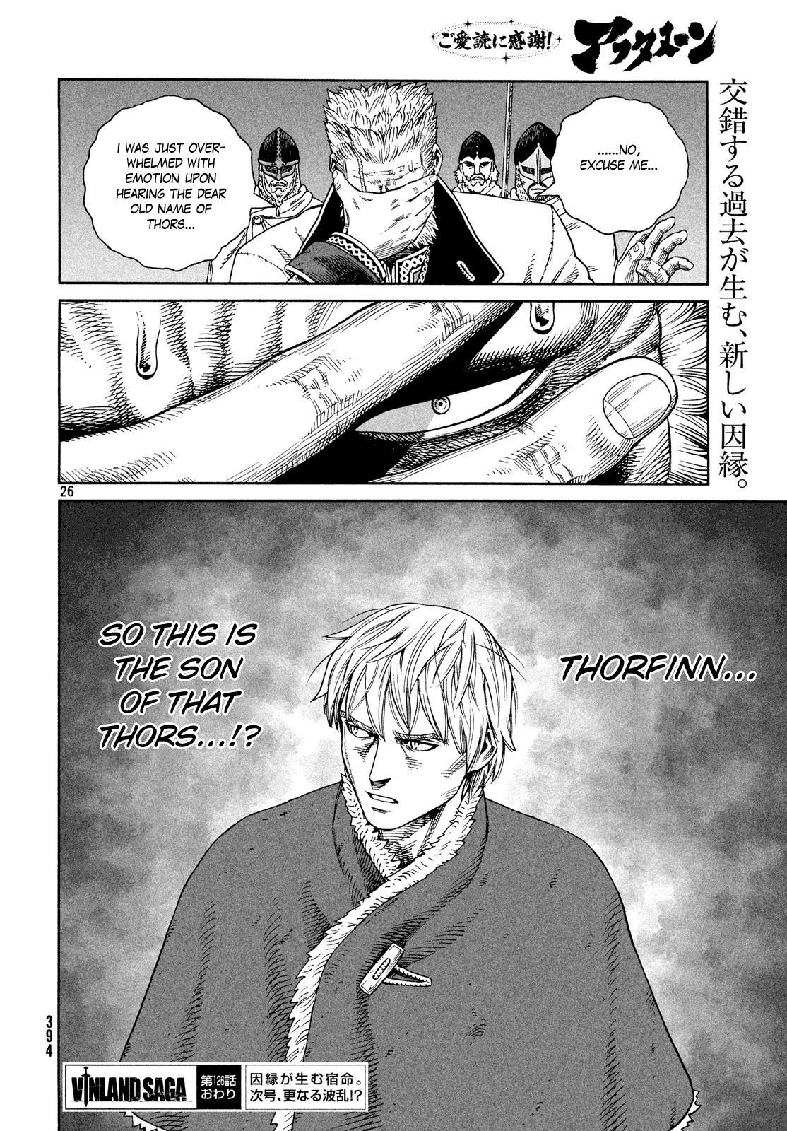 Vinland Saga manga, chapter 126, page 26 of 26