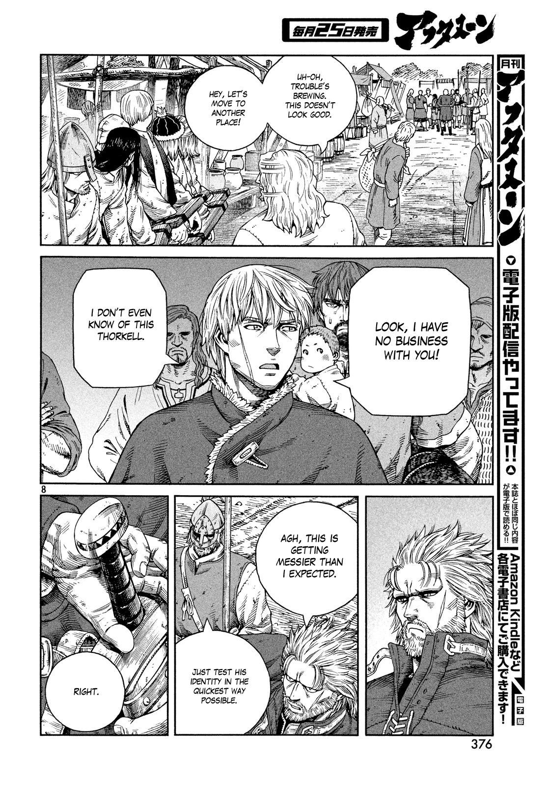 Vinland Saga manga, chapter 126, page 8 of 26