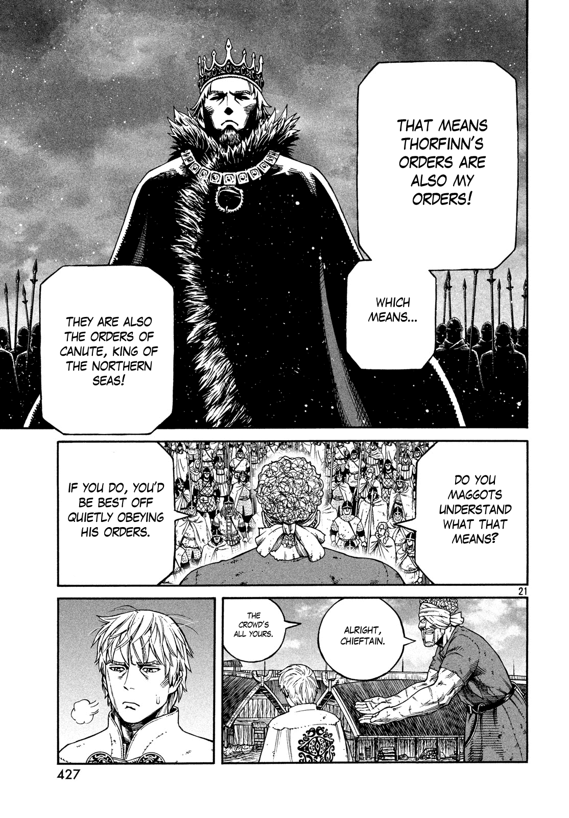 Vinland Saga manga, chapter 159, page 21 of 29