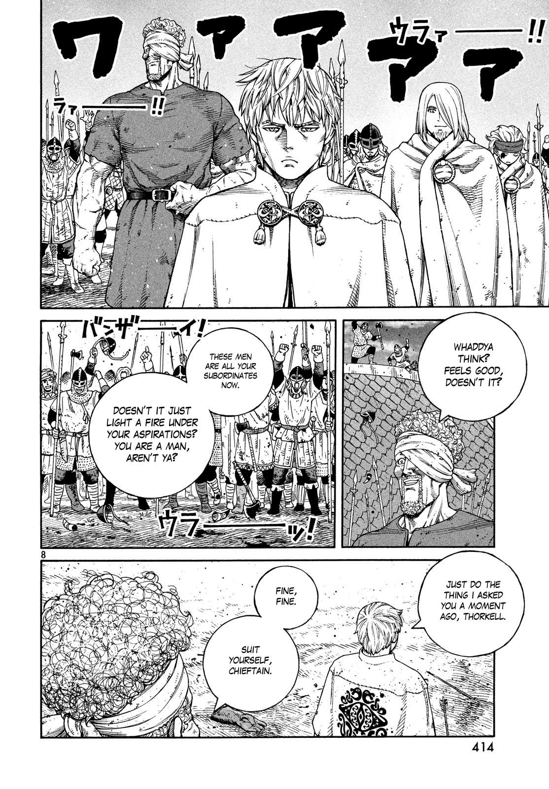 Vinland Saga manga, chapter 159, page 8 of 29