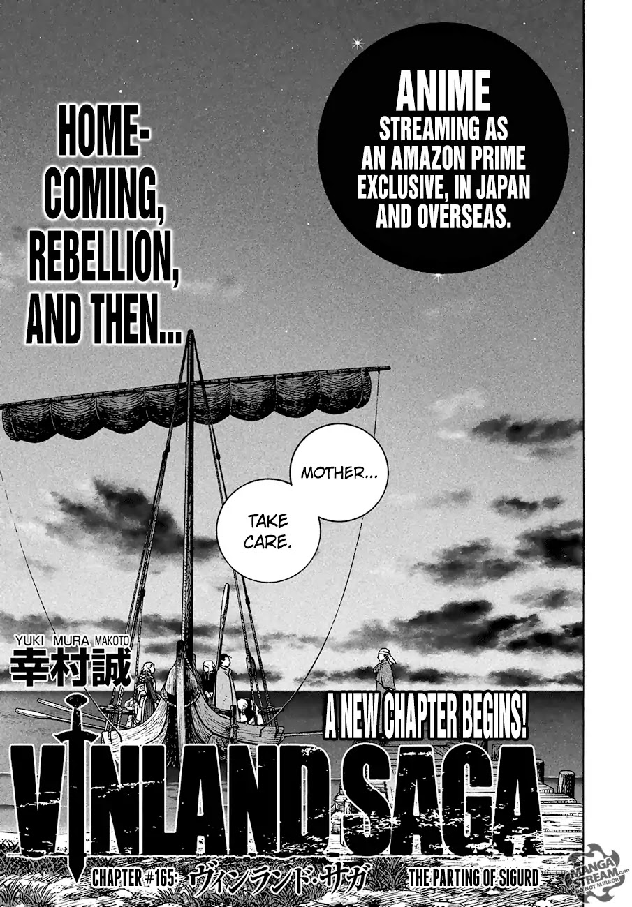 Vinland Saga Chapter 165 page 1 - Chapter 165: The Parting of Sigurd