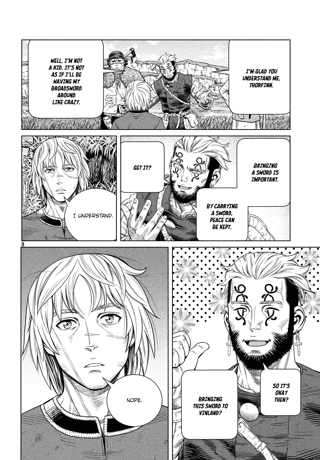 Vinland Saga manga, chapter 172, page 9 of 25