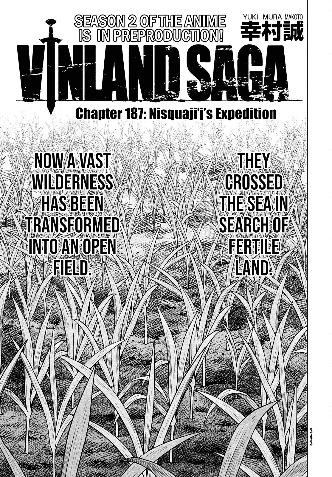 Vinland Saga Chapter 187 page 2 - Chapter 187: Nisquaji'j's Expedition