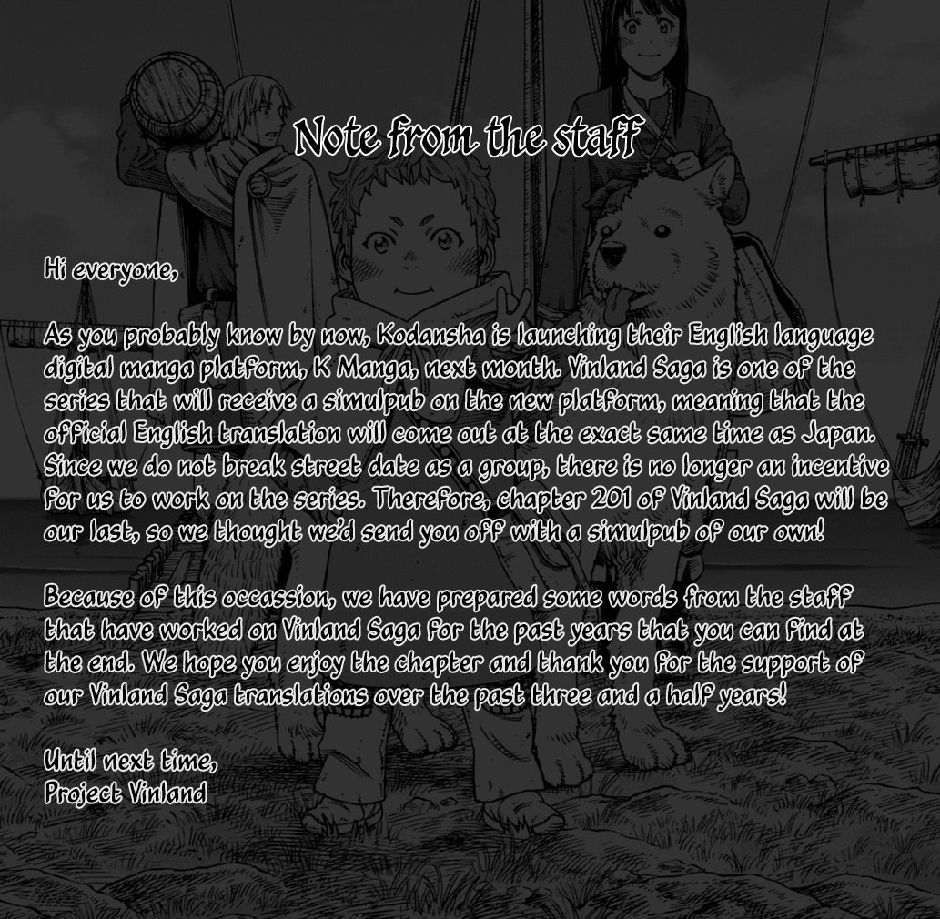 Vinland Saga Chapter 201 page 2 - Chapter 201: Thousand Year Voyage Part 10