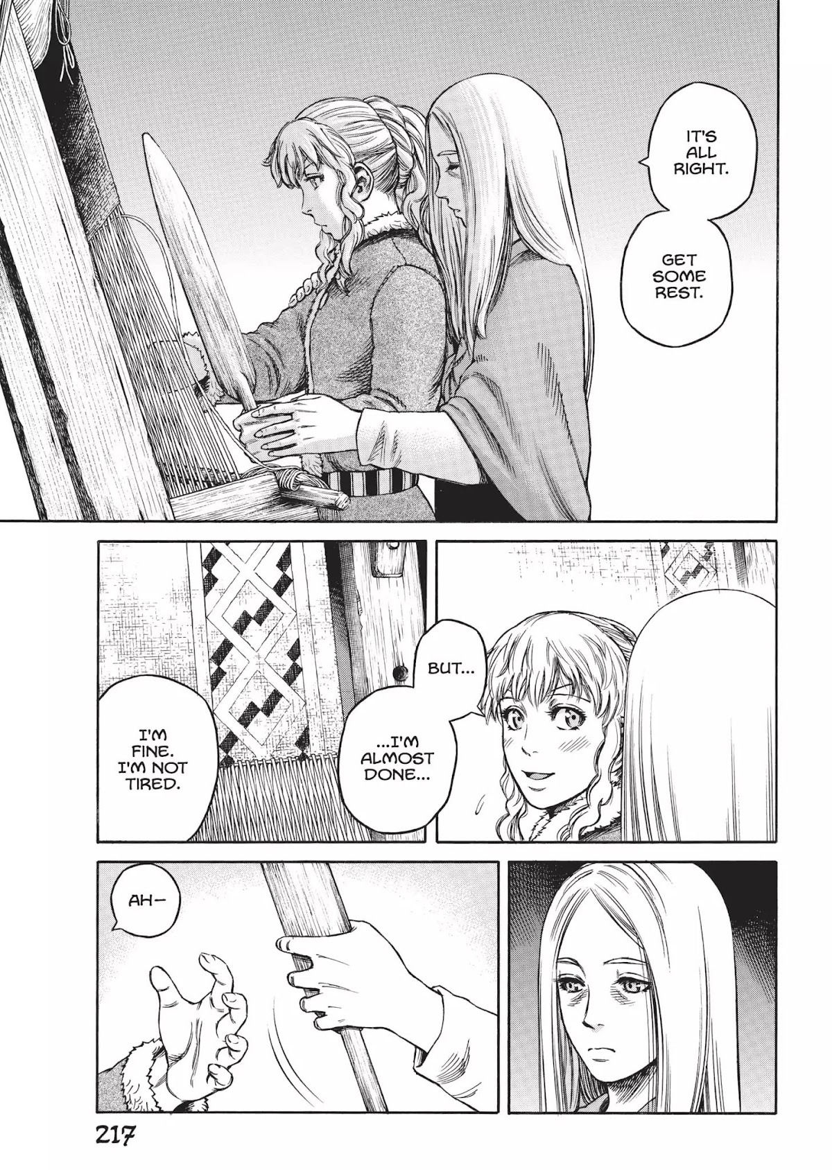 Vinland Saga Chapter 21.5 page 13 - Vol.2 Bonus Material: Ylva at Work