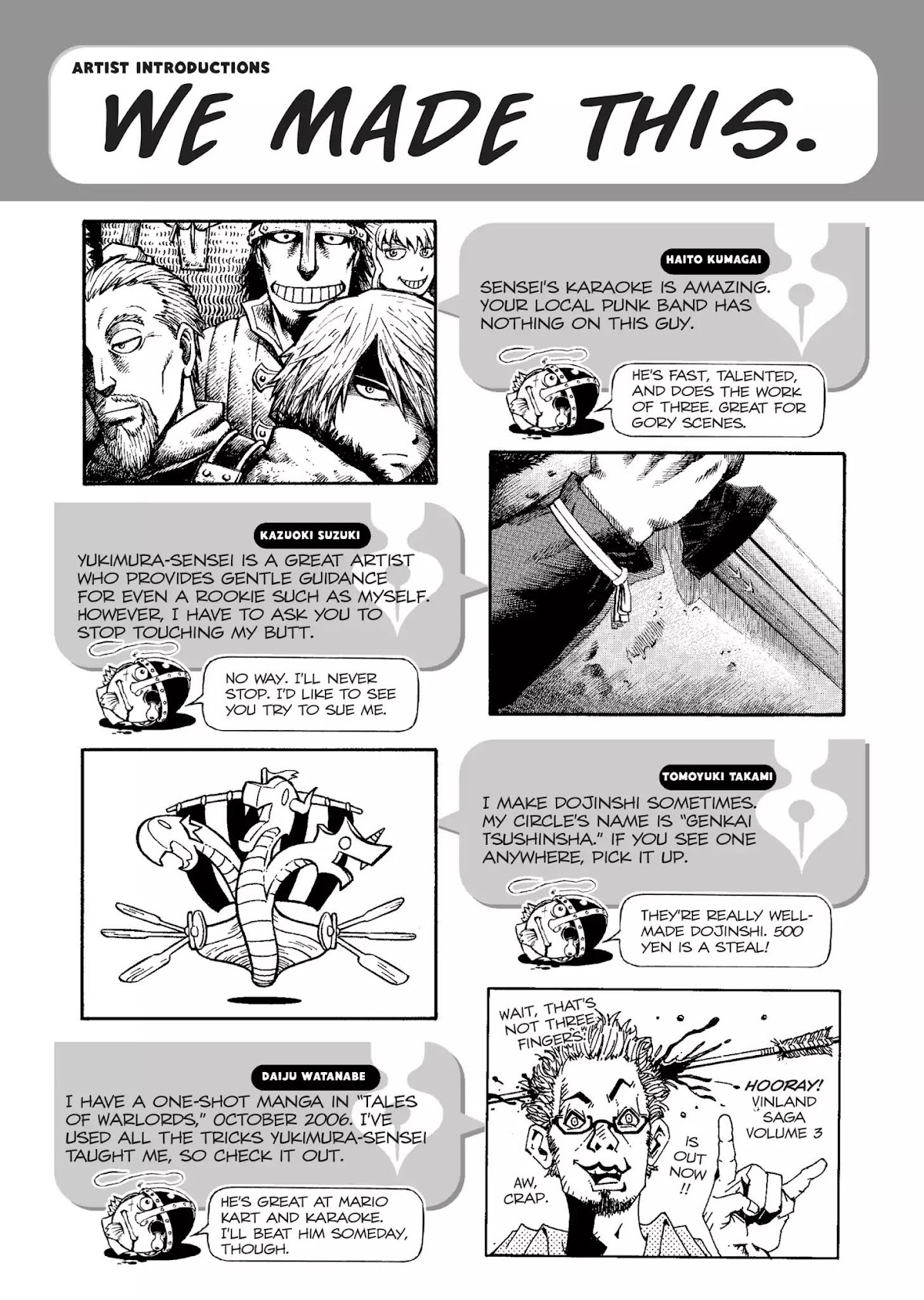 Vinland Saga Chapter 21.5 page 16 - Vol.2 Bonus Material: Ylva at Work