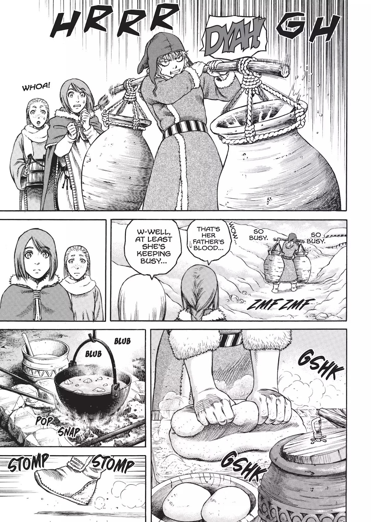 Vinland Saga Chapter 21.5 page 5 - Vol.2 Bonus Material: Ylva at Work