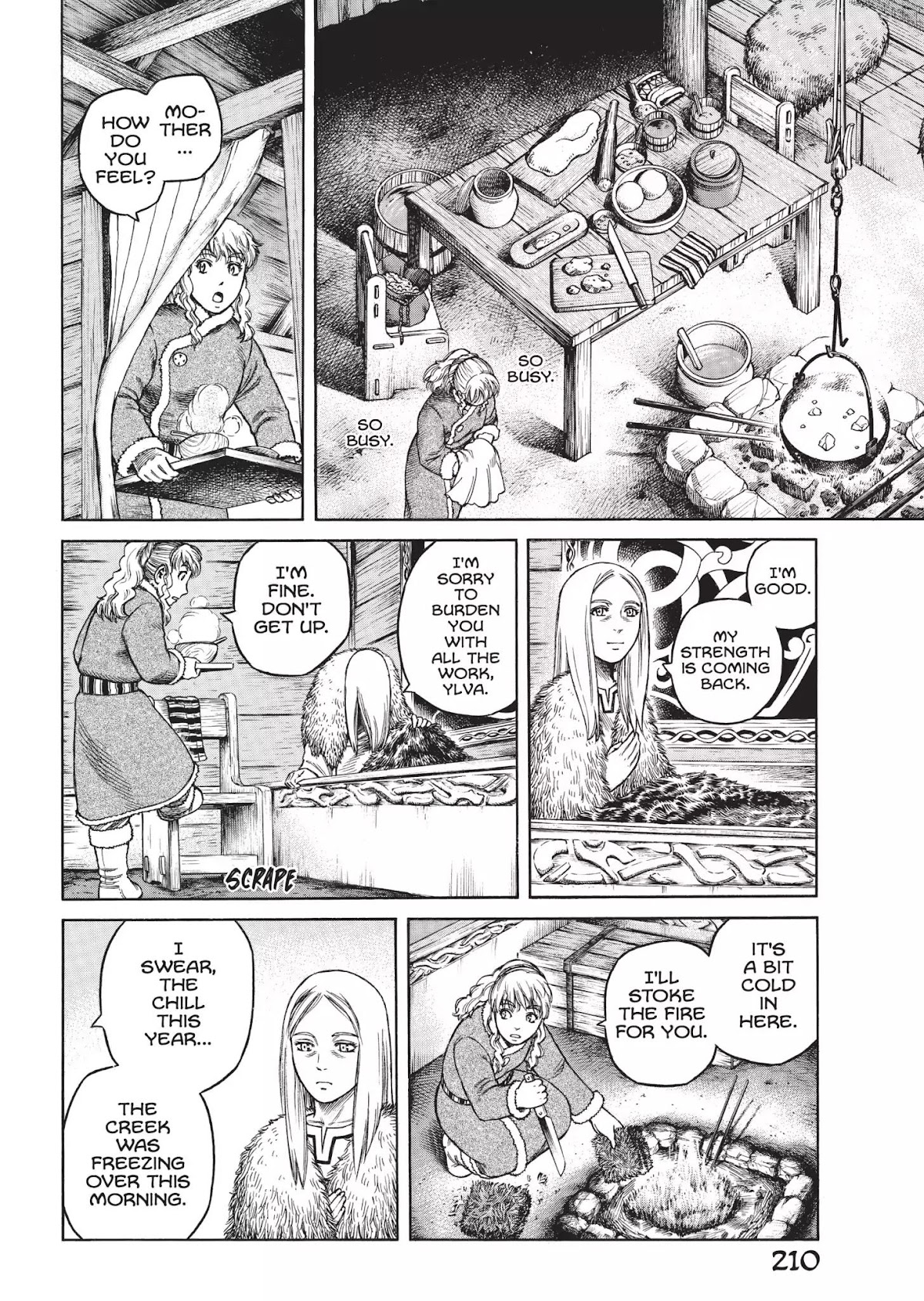 Vinland Saga Chapter 21.5 page 6 - Vol.2 Bonus Material: Ylva at Work