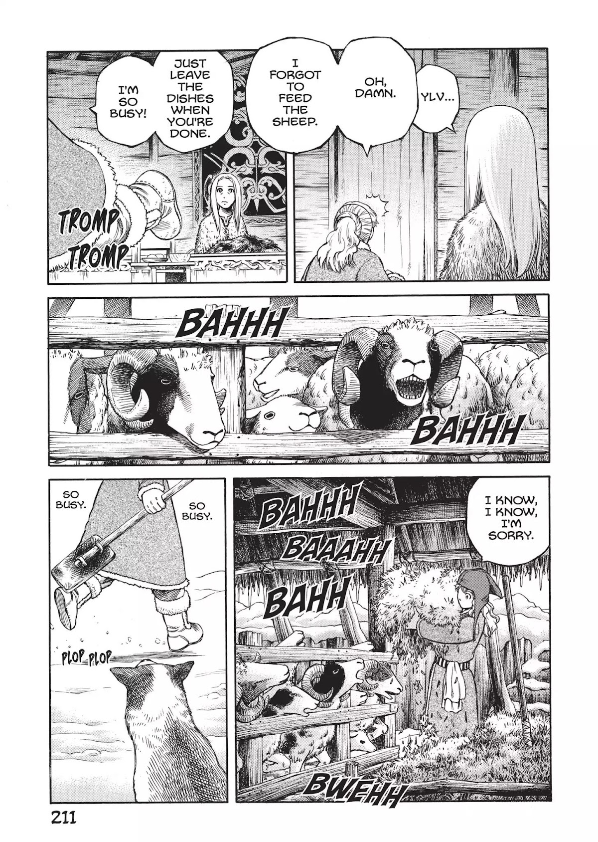 Vinland Saga Chapter 21.5 page 7 - Vol.2 Bonus Material: Ylva at Work