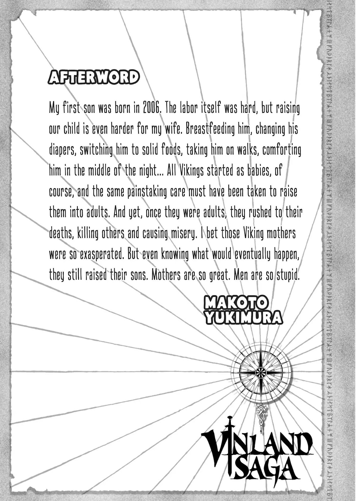 Vinland Saga Chapter 28.5 page 2 - Vol.2 Bonus Material: Viking Girl Ylva, Hideo Nishimoto Edition