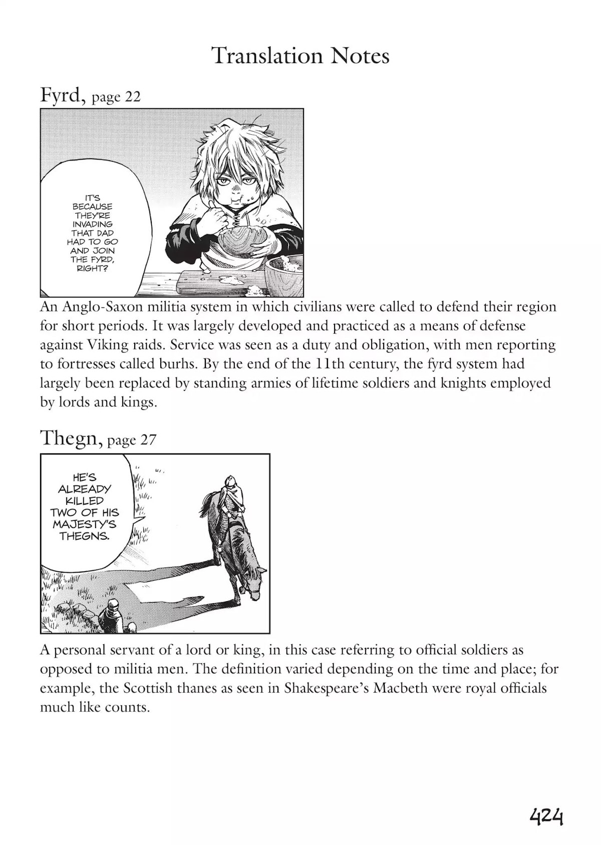 Vinland Saga Chapter 28.6 page 1 - Vol.2 Translation Notes
