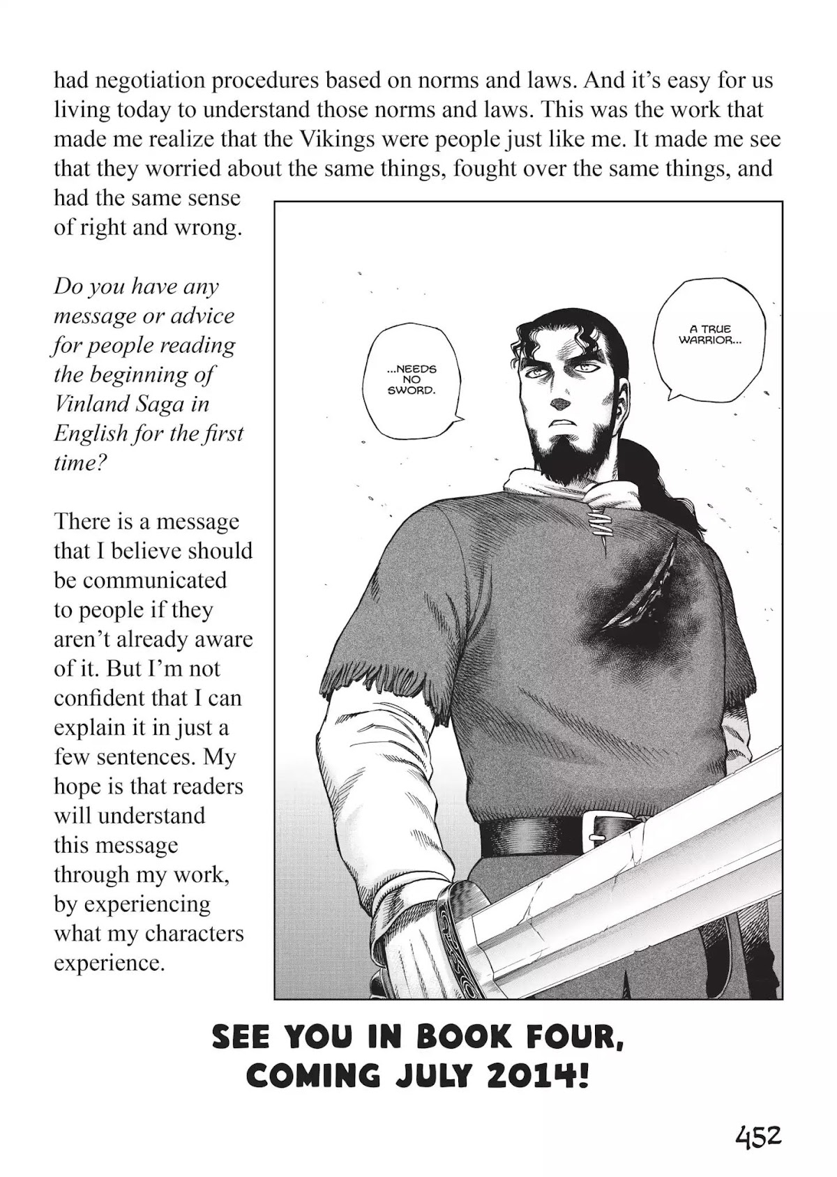 Vinland Saga Chapter 42.8 page 3 - Vol.3 Ask Yukimura