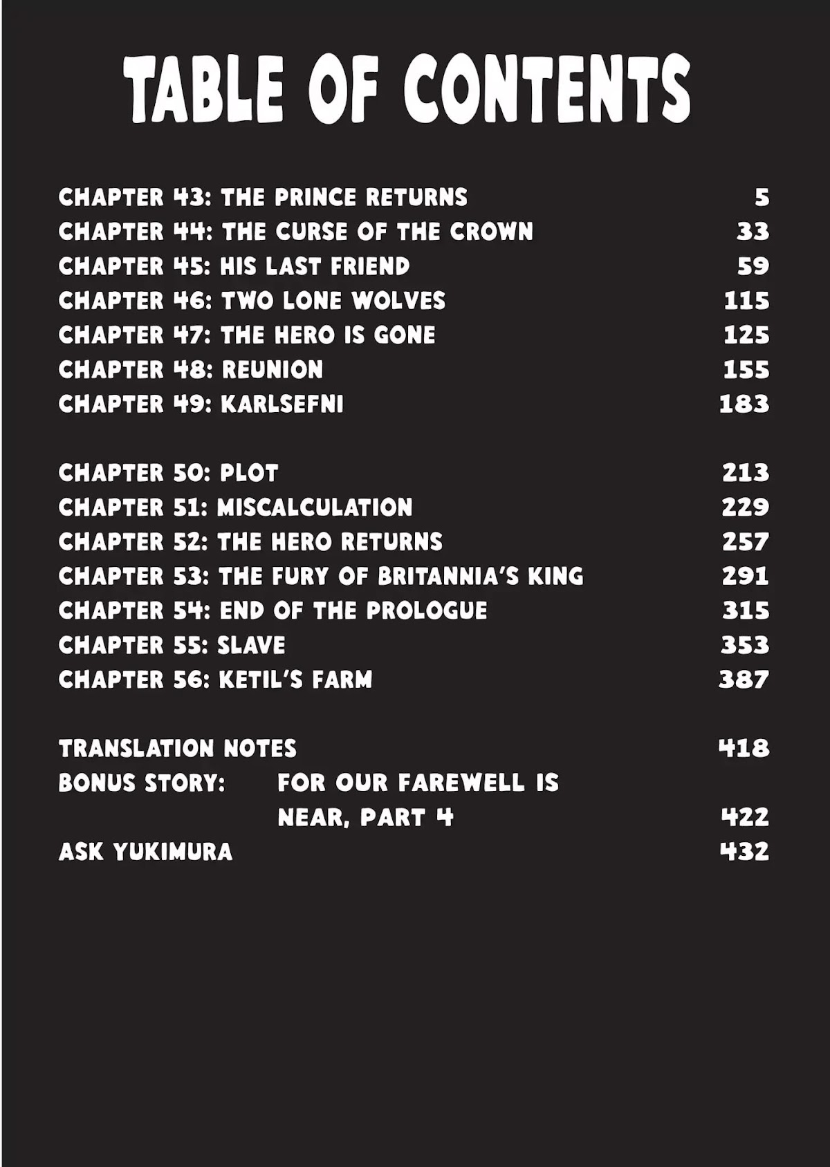 Vinland Saga Chapter 43 page 3 - Chapter 43: The Prince Returns