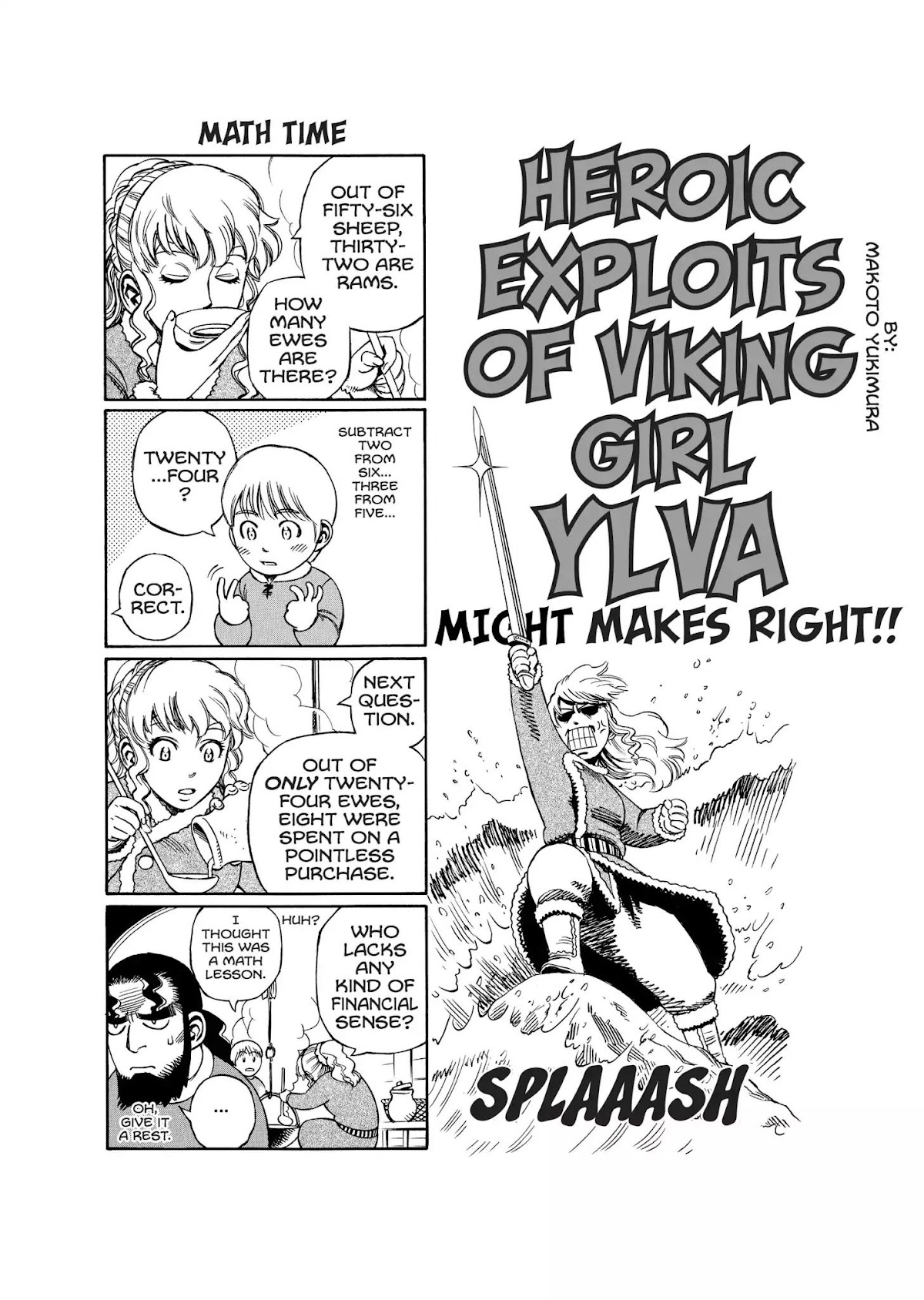 Vinland Saga Chapter 5.5 page 1 - Vol.1 Bonus Material: Heroic Exploits of Viking Girl Ylva