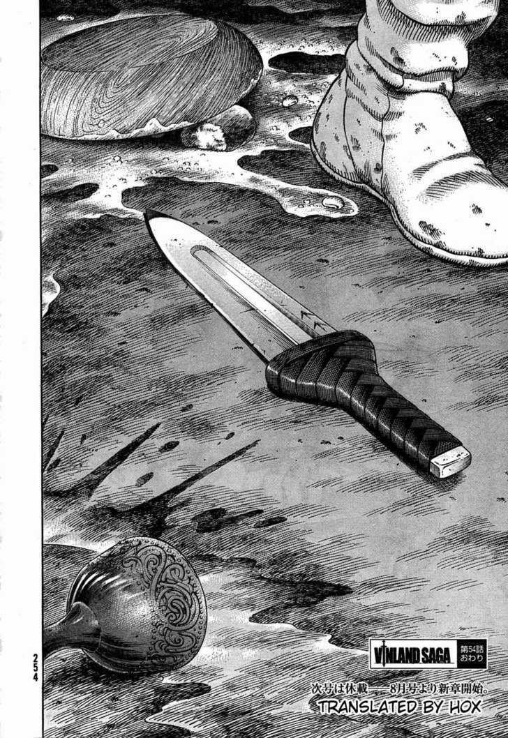 Vinland Saga manga, chapter 54, page 35 of 35