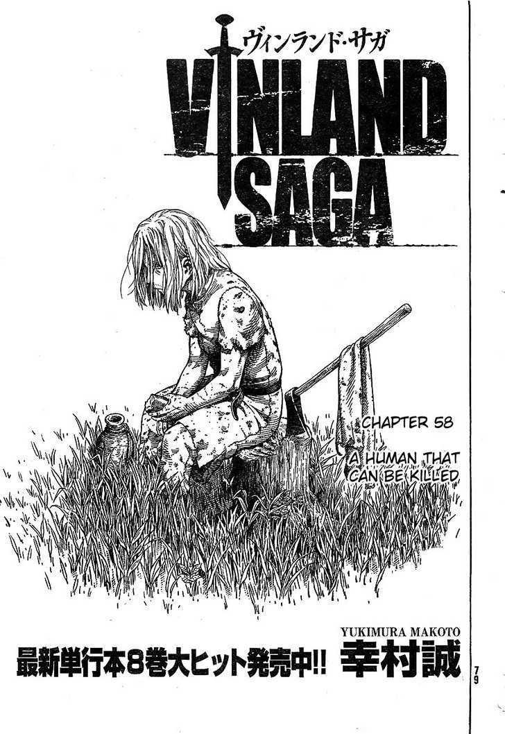 Vinland Saga Chapter 58 page 1 - Chapter 58 : A Human That Can Be Killed