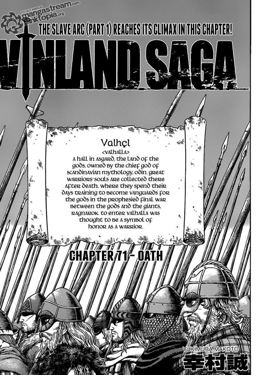 Vinland Saga Chapter 71 page 1 - Chapter 71 : Oath