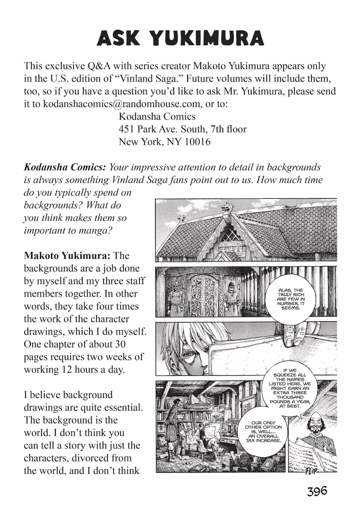Vinland Saga Chapter 86.6 page 1 - Vol.6 Ask Yukimura