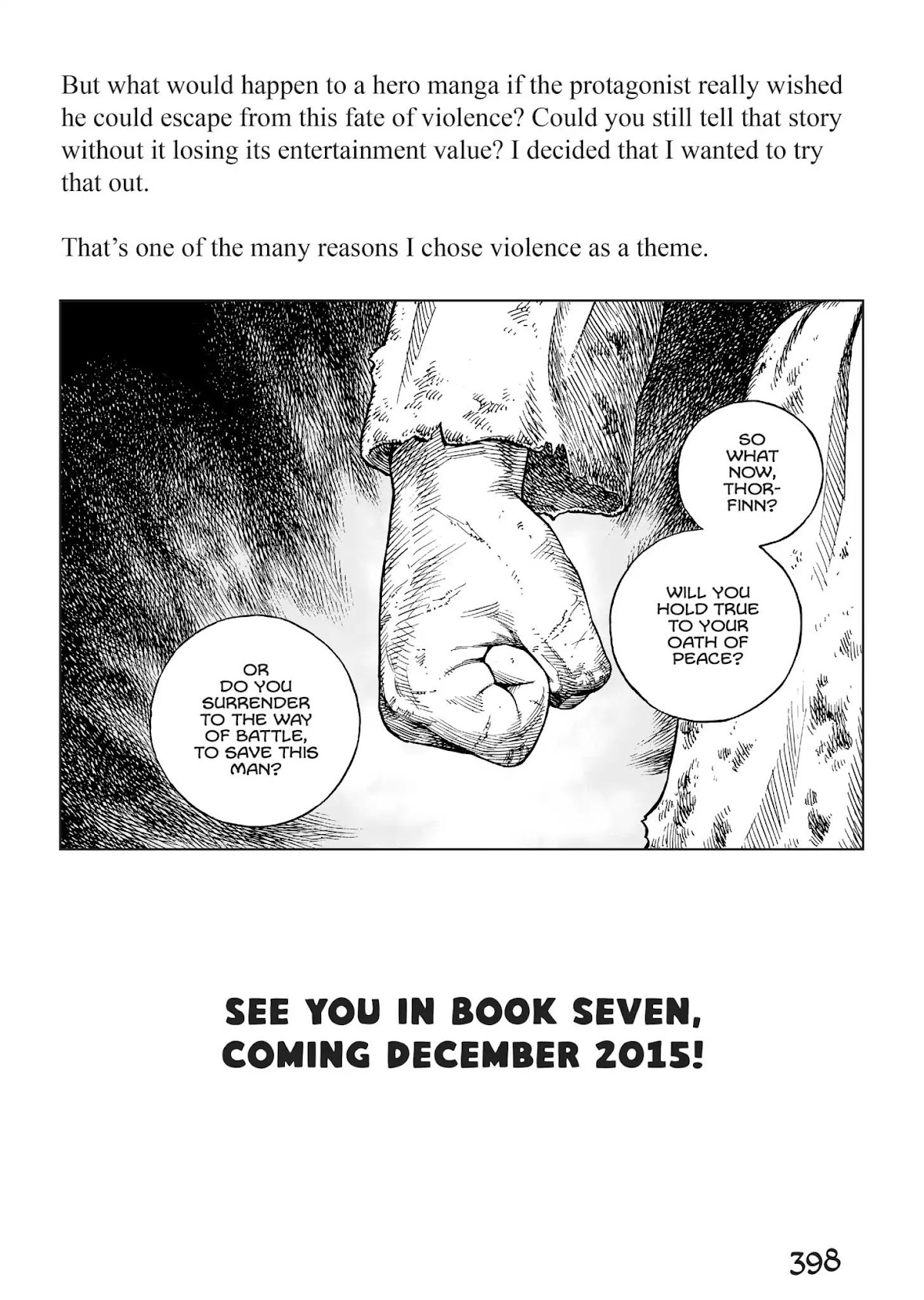 Vinland Saga Chapter 86.6 page 3 - Vol.6 Ask Yukimura