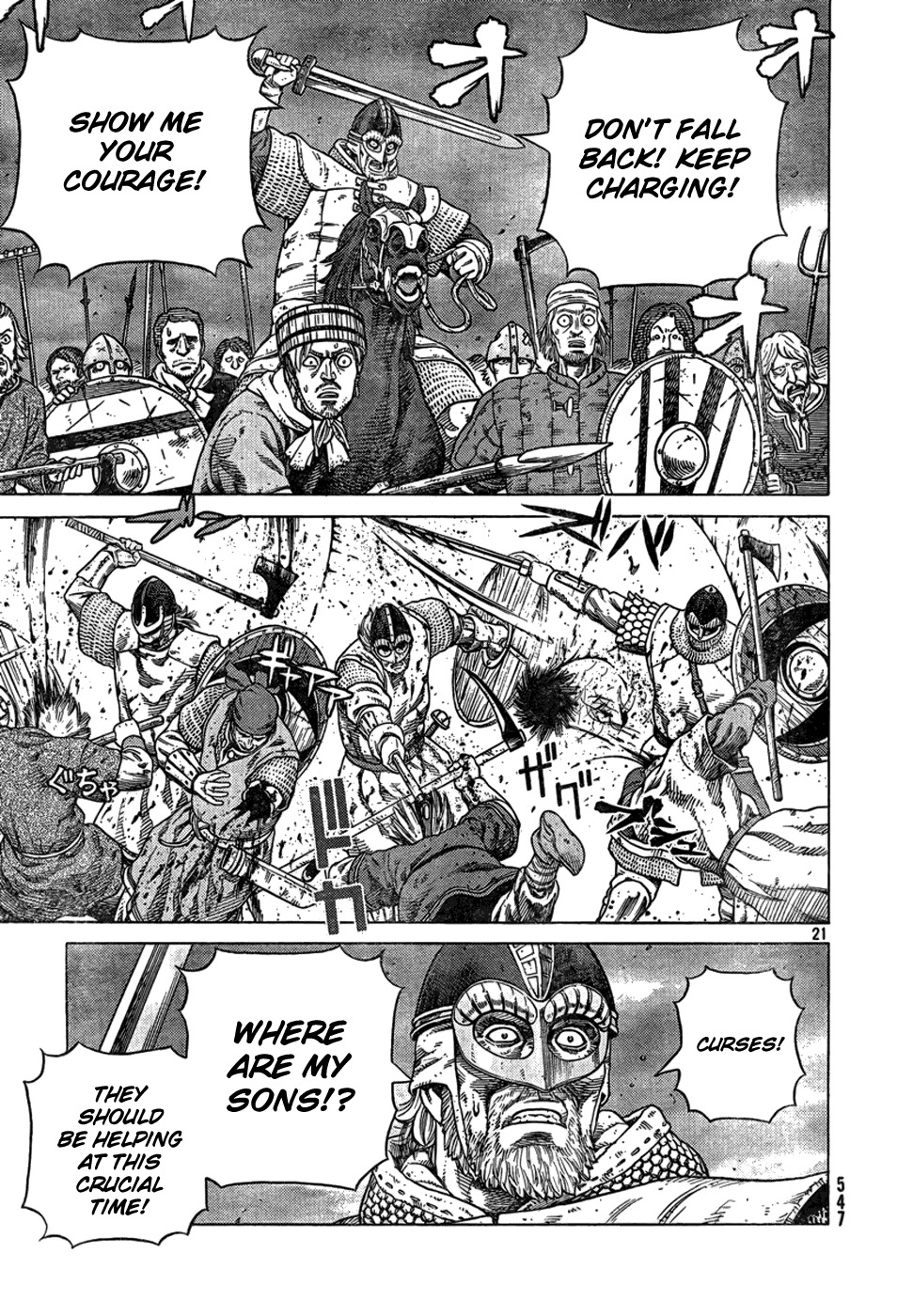Vinland Saga Chapter 91 page 21 - Chapter 91 : Battle at Ketil's Farm
