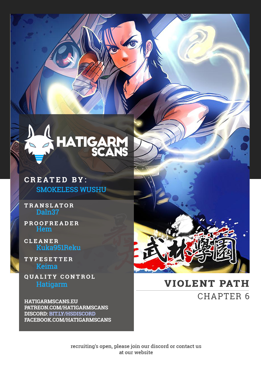 Violent Path Martial Arts School Chapter 6 page 1 - Chapter 6