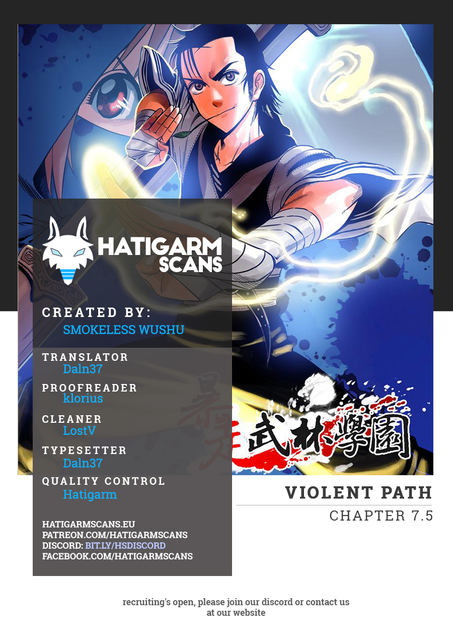 Violent Path Martial Arts School Chapter 7.5 page 1 - Chapter 7.5