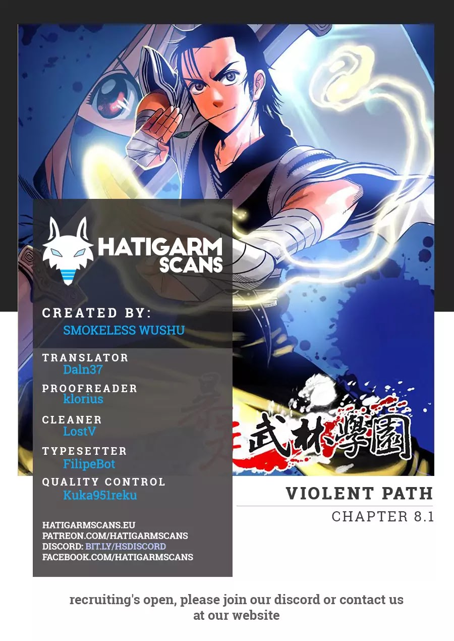 Violent Path Martial Arts School Chapter 8.1 page 1 - Chapter 8.1