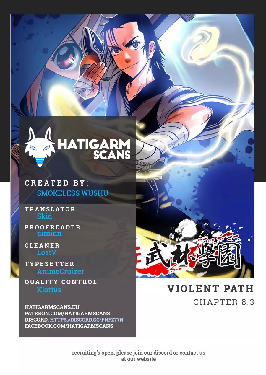 Violent Path Martial Arts School Chapter 8.3 page 1 - Chapter 8.3