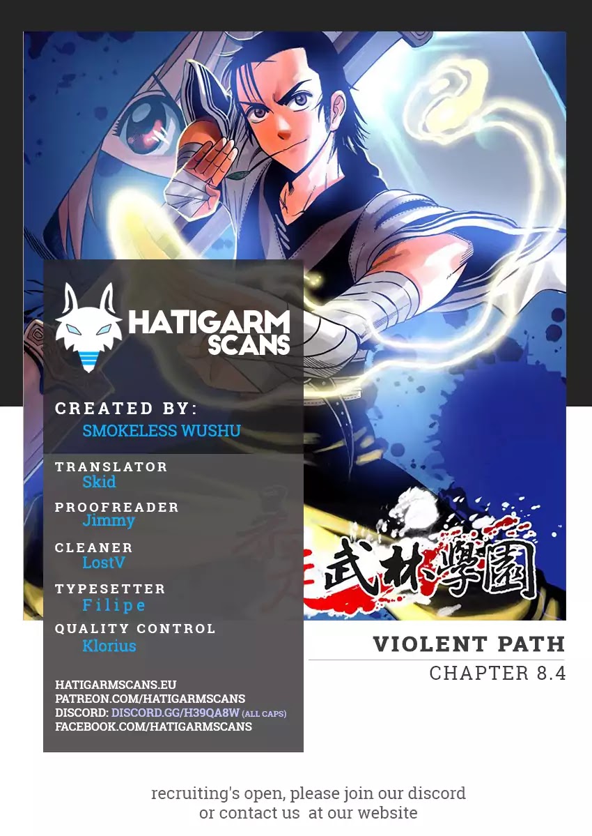 Violent Path Martial Arts School Chapter 8.4 page 1 - Chapter 8.4