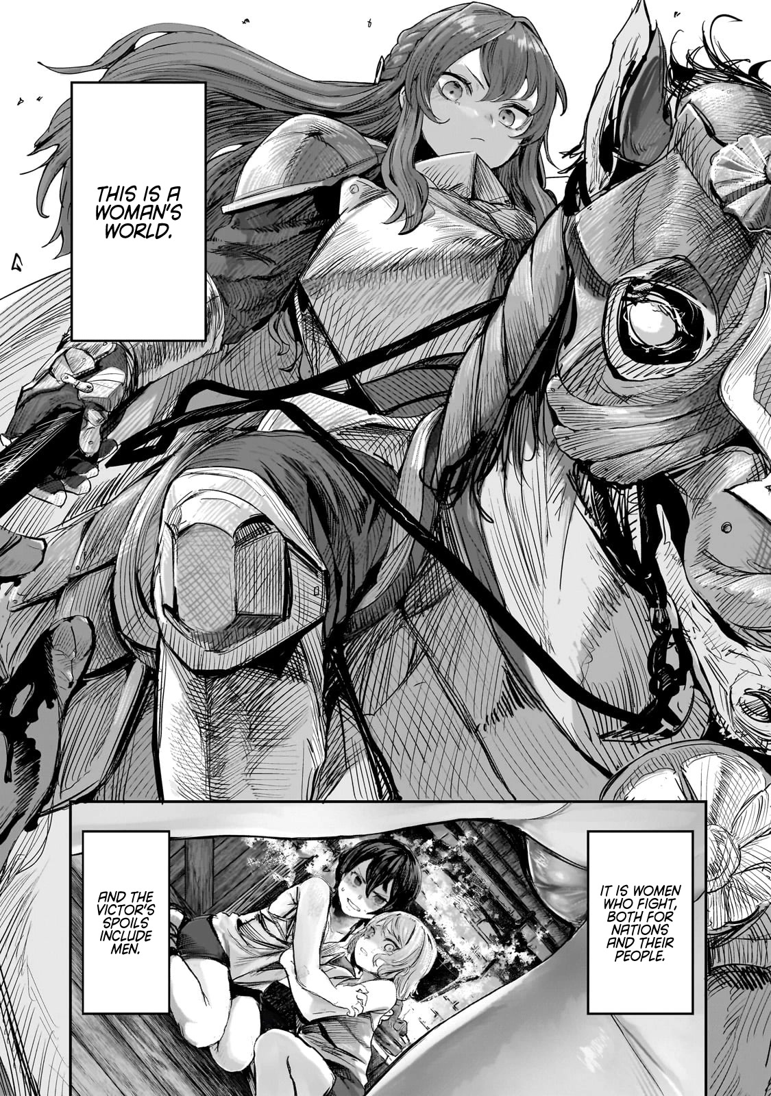 Virgin Knight who is the Frontier Lord in the Gender Switched World Chapter 1 page 1 - Chapter 1: My Dick Hurts