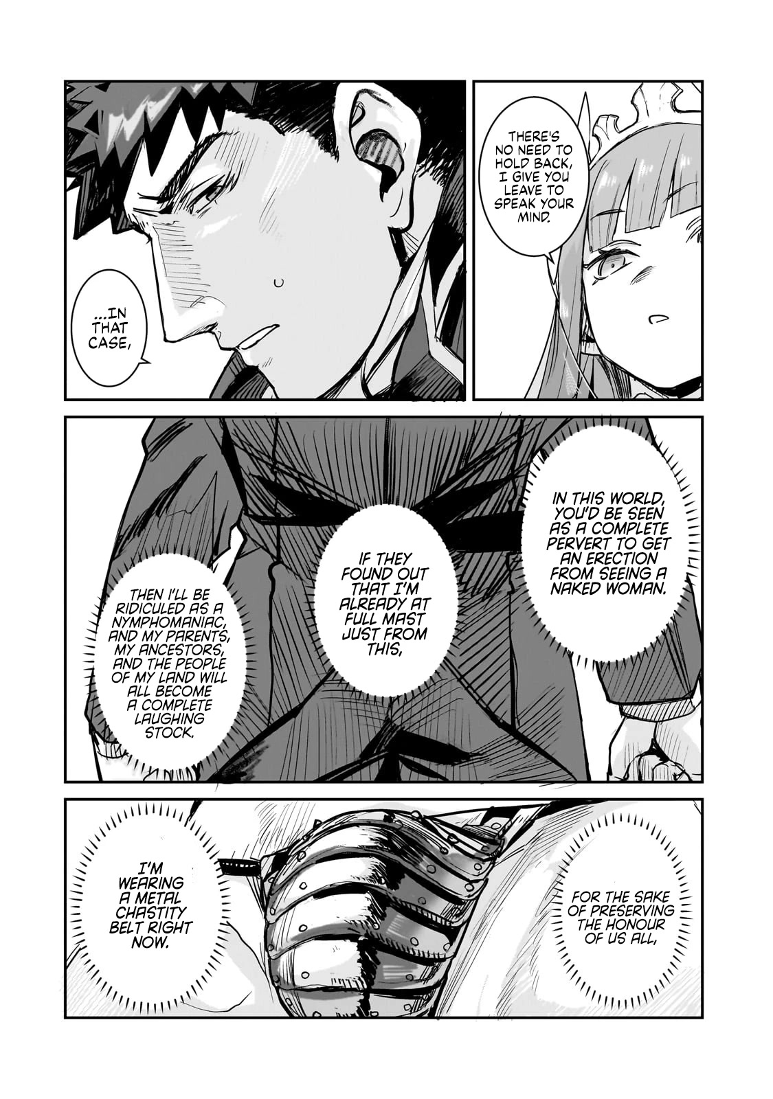 Virgin Knight who is the Frontier Lord in the Gender Switched World Chapter 1 page 9 - Chapter 1: My Dick Hurts